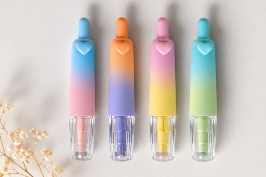 Pastel Heart dual-tone Highlighter Set – 4 Pack