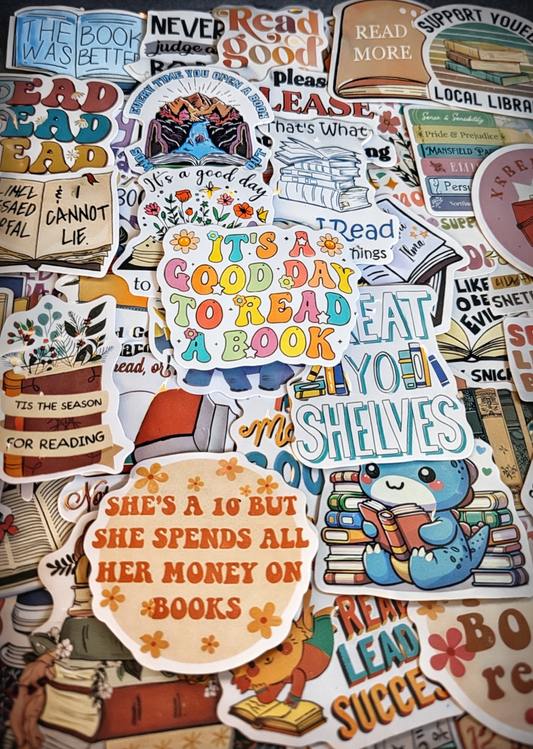 Bookish sticker pack 50pc (random)