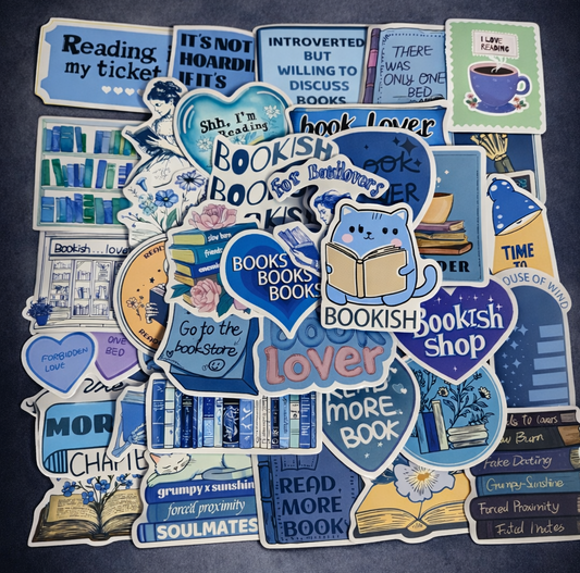 Bookish sticker pack 50pc (random)