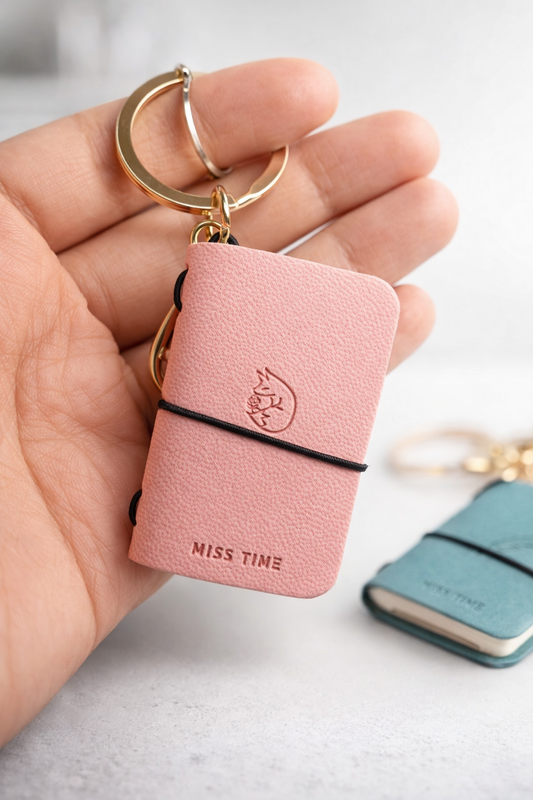 Mini Notebook Keychain Book Lover Gift