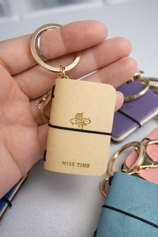 Mini Notebook Keychain Book Lover Gift