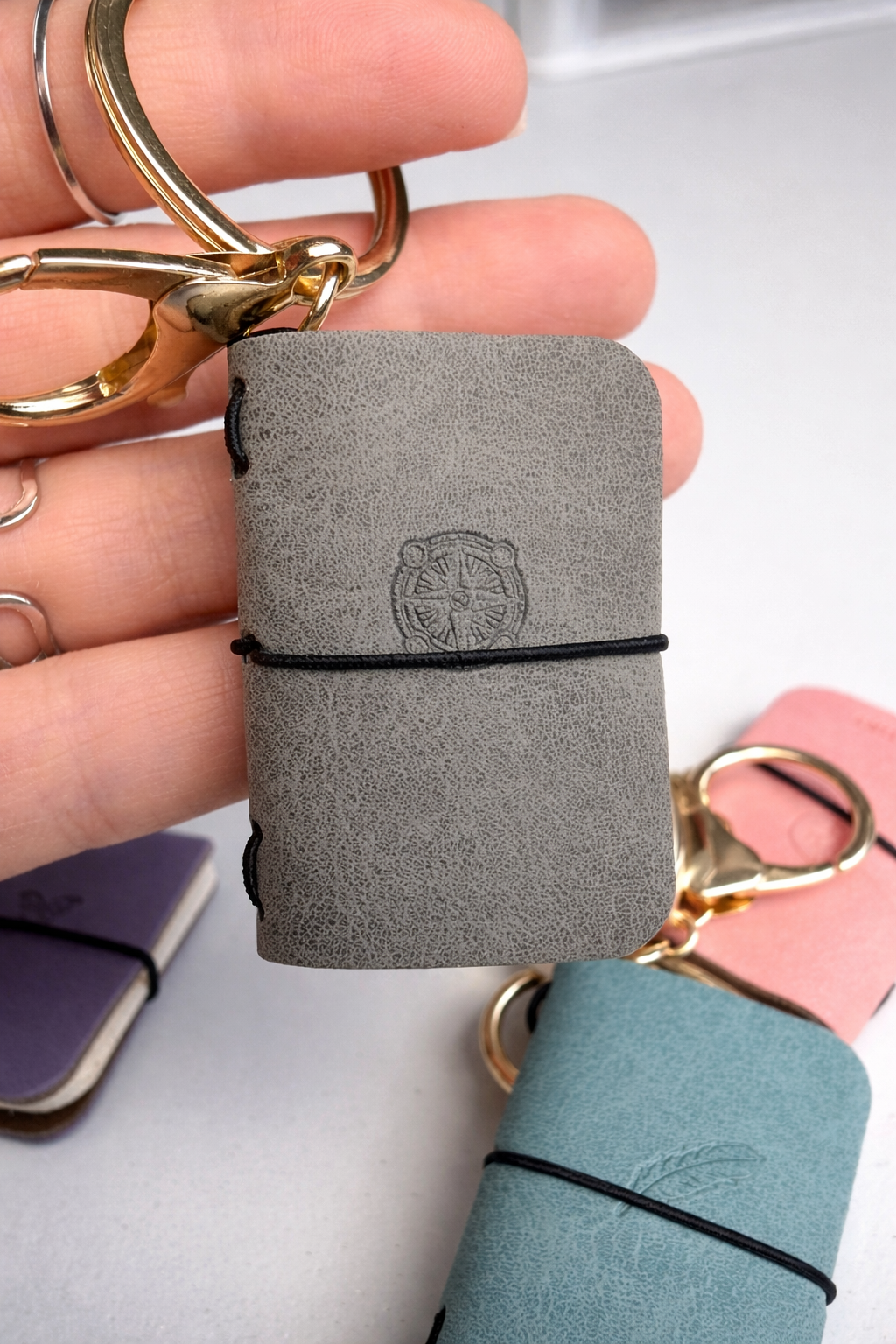 Mini Notebook Keychain Book Lover Gift