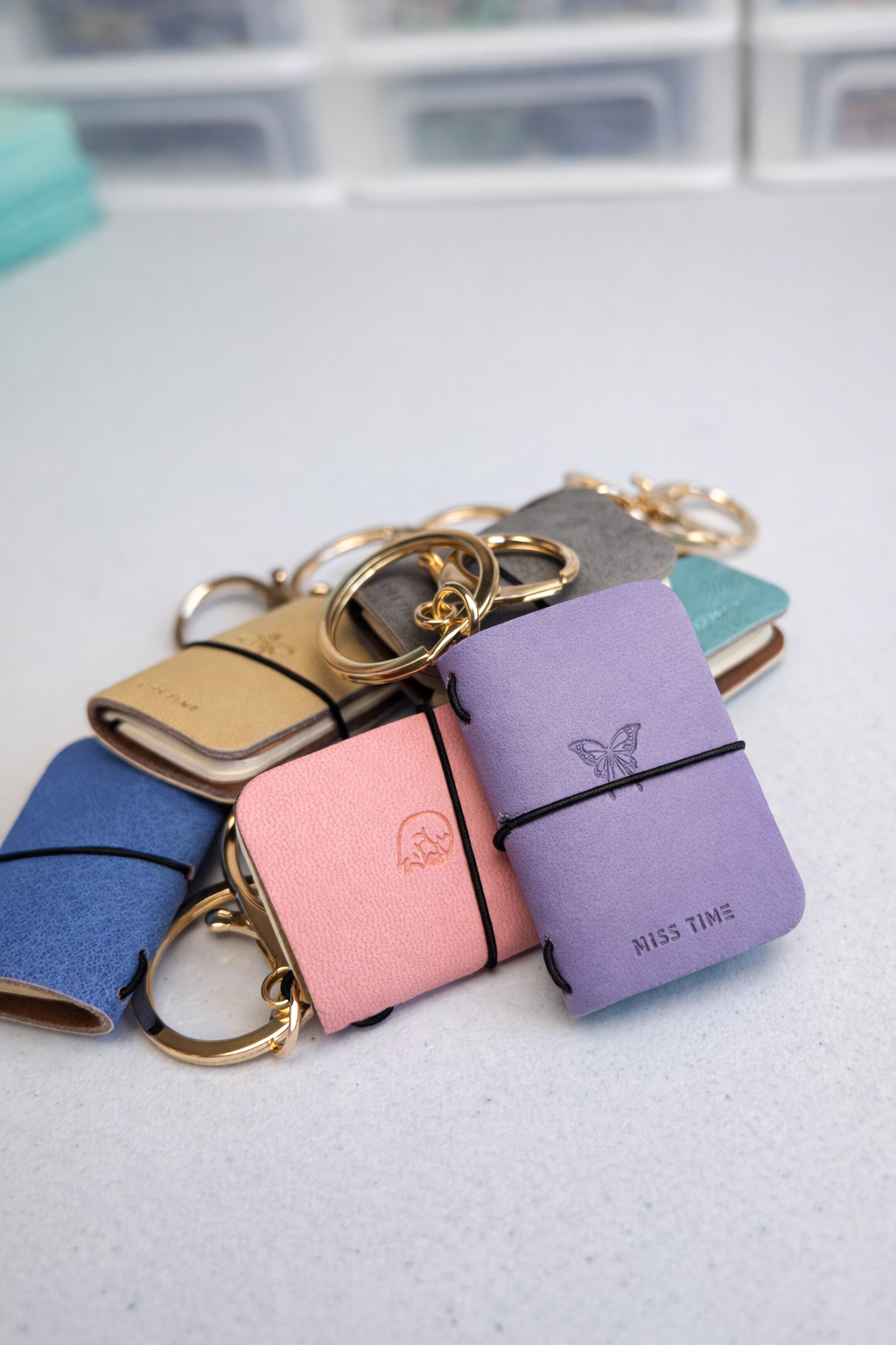 Mini Notebook Keychain Book Lover Gift