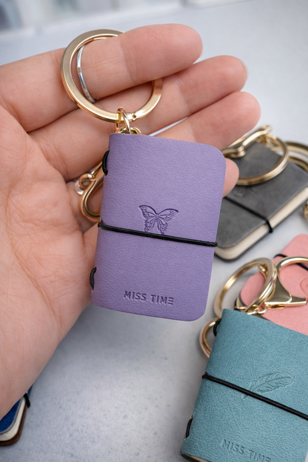 Mini Notebook Keychain Book Lover Gift