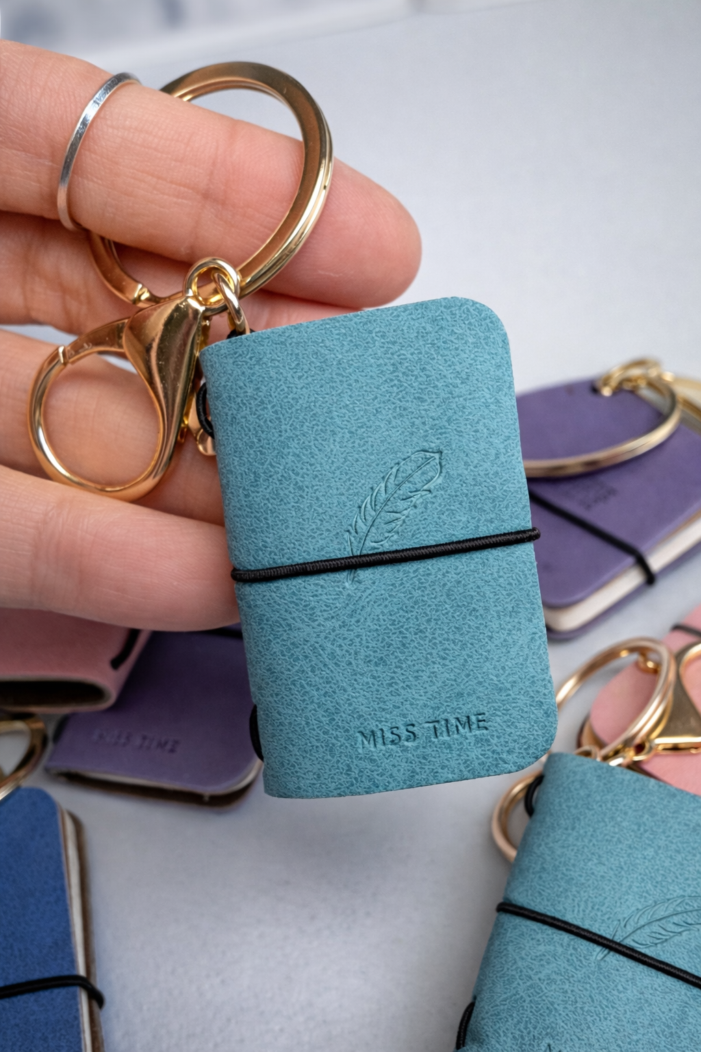 Mini Notebook Keychain Book Lover Gift